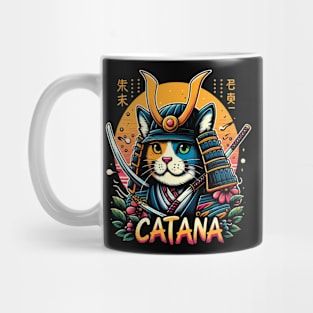 Retro Vintage Catana Samurai - 80s Aesthetic Mug